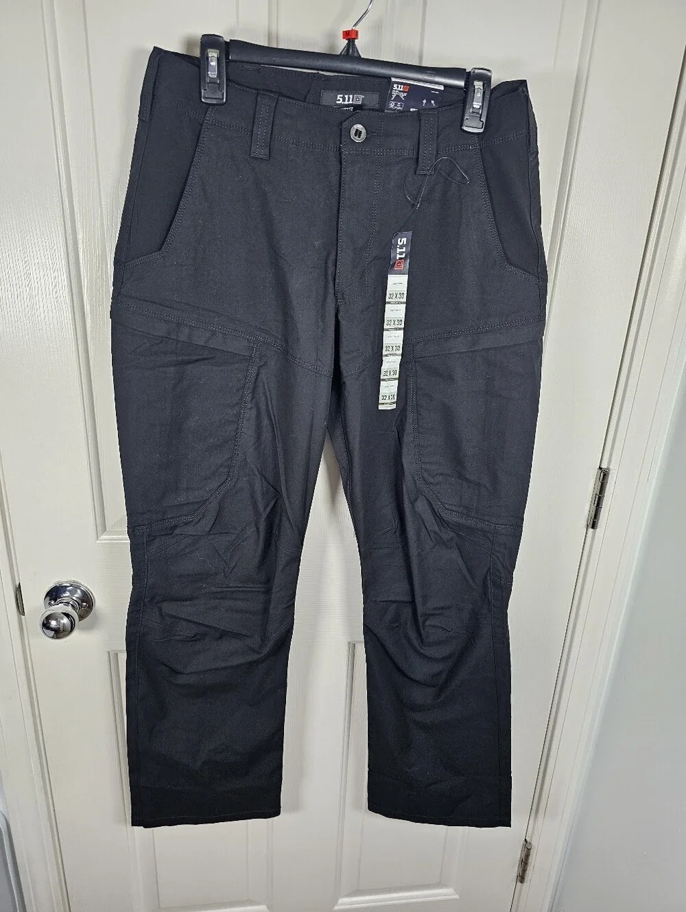 5.11 NWT Mens Black Ridge Pants multiple utility pockets Size 32x30